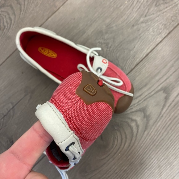 NEW KEEN CATALINA Women Canvas Boat Shoe 5 EUR 35 Leather Trim Comfort Nautical - Picture 11 of 13